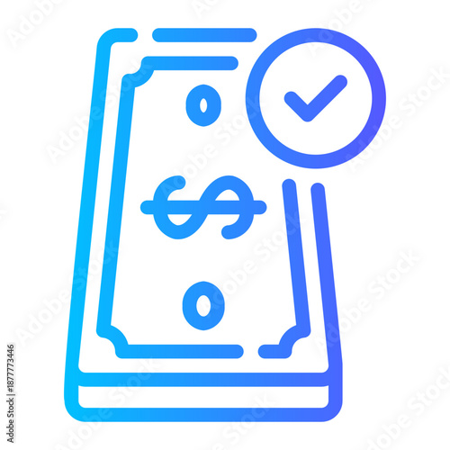money gradient icon
