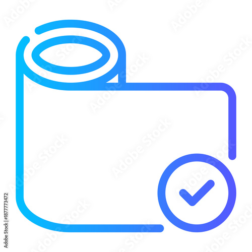 plastic film gradient icon