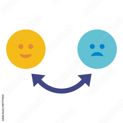 mood swing flat icon