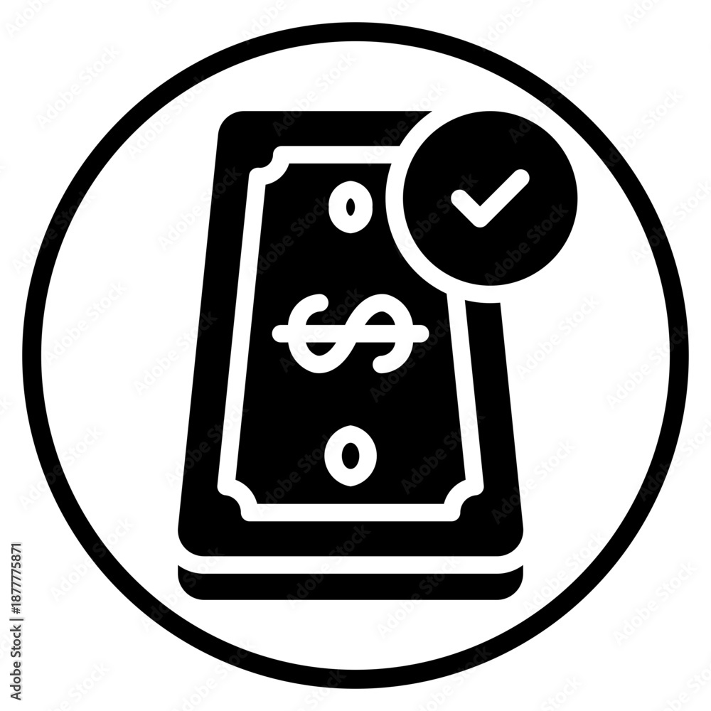 Fotografie money glyph icon