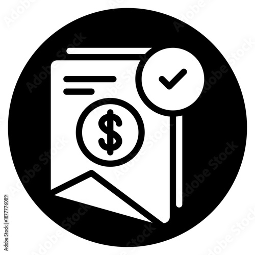 financial report glyph icon