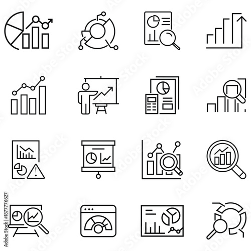 Collation of  search engine optimization icon. Containing content, analysis, marketing, traffic, ranking, business,  optimization and more. Digital marketing strategy. Vector illustration.