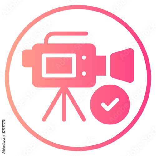 photographic film gradient icon