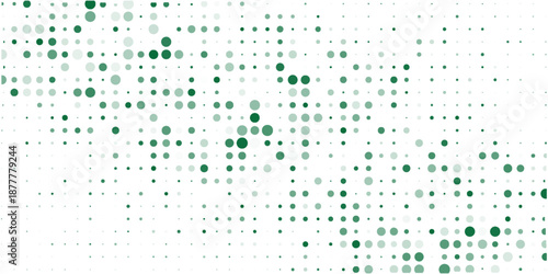 Dotted Pattern For Textile Print, Green Polka Dot Pattern in White, Vibrant Green Polka Dots Seamless Repeating Pattern.vector illustration