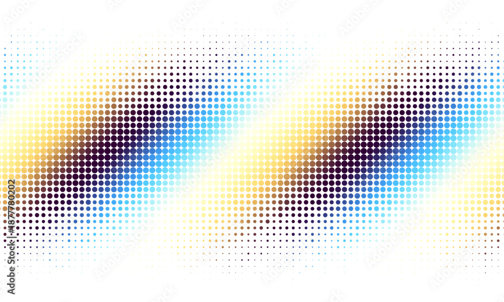 Fototapeta premium Vector abstract futuristic particle background. Overlay halftone background. Vibrant colorful gradient