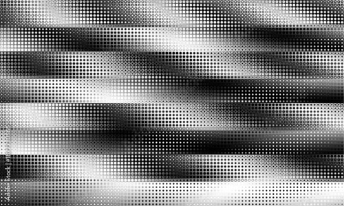 Optical effect of surreal psychedelic texture. Moire vector halftone pattern with overlay effect . Black and white abstract bg. Simple pattern
