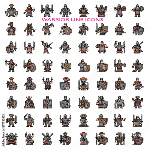 Fierce Warrior, Ancient Warrior, Battle-Ready Warrior