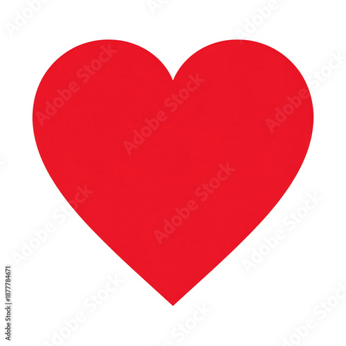Free Download Minimal red heart icon isolated on white background. - GFXLoad