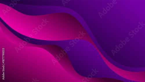 Abstract Purple Pink Gradient Background With Hand Drawn Organic Shapes Smooth Soft Waves and Modern Minimal Style Design Vector. Ideal for Social Media Posts, Website Banners, Presentations, Branding