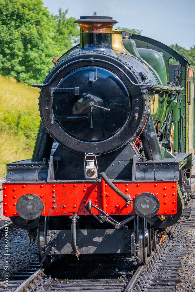 Fototapeta premium steam railway locomotive preserved heritage railway england uk
