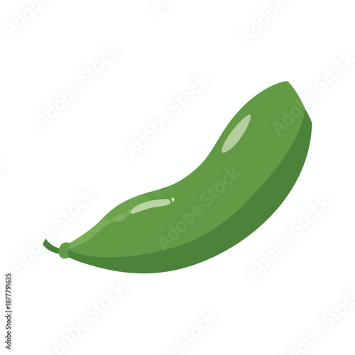 Green Pea Pod Illustration