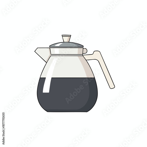 Coffee brewing in a stovetop kettle