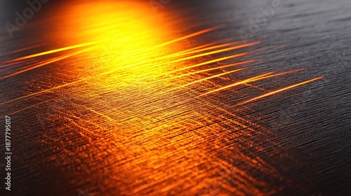 welding. Close-up of heated metal surface with orange glow, highlighting industrial precision and detail. safety posters.