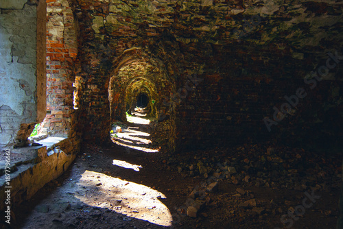 Tarakaniv Fortress, late 19th-century defensive complex with barracks, tunnels, and artillery emplacements, Rivne Oblast, Ukraine