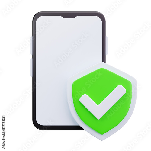 3D Secure Smartphone Device Protection Icon