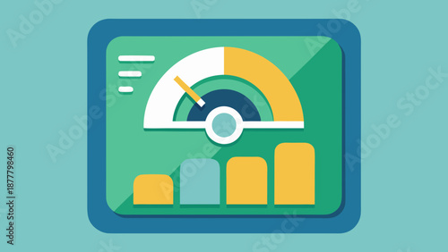 Business Performance Dashboard and KPI Analytics Vector