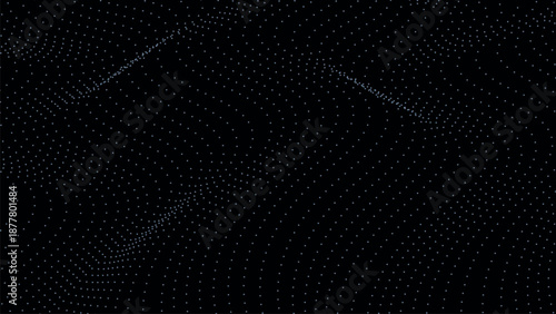 Futuristic point wave technology concept with innovative digital signal processing