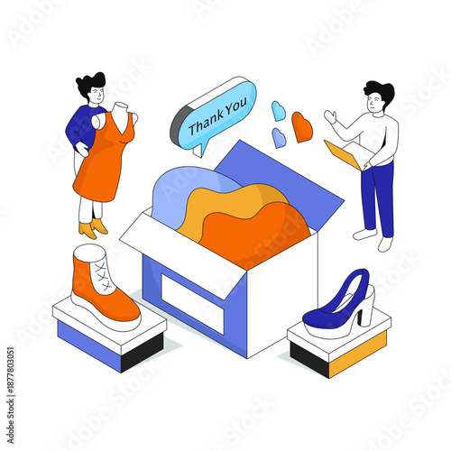 Perfect design illustration donation thanks 