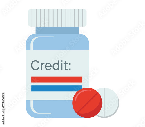 Medical symbol with wings and snake staff