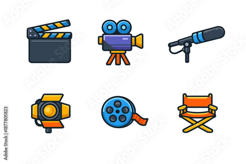 Film and movie making icons