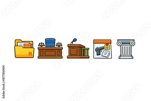 Legal and justice icons