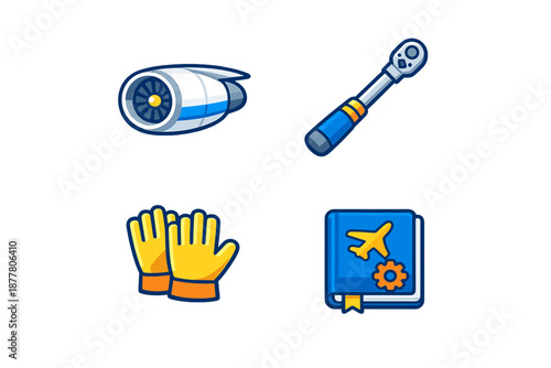 Aircraft Maintenance Icons