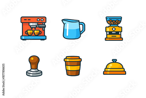 Coffee shop icons