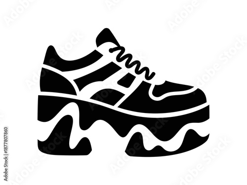 Chunky Platform Sneaker Fashion Footwear Icon