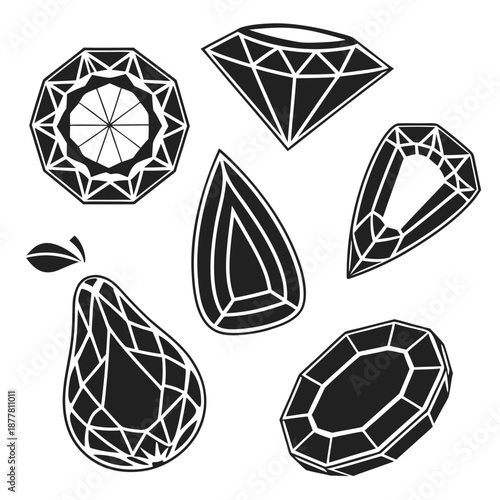 Collection of precious gemstones