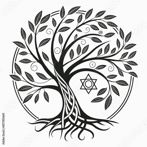 Tree of life with star of david