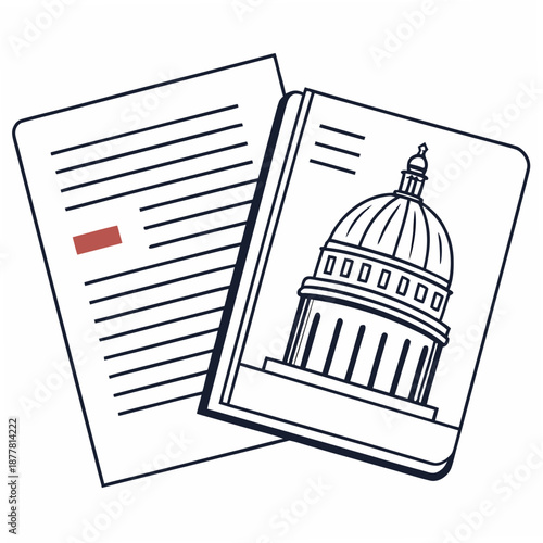 Capitol building and document
