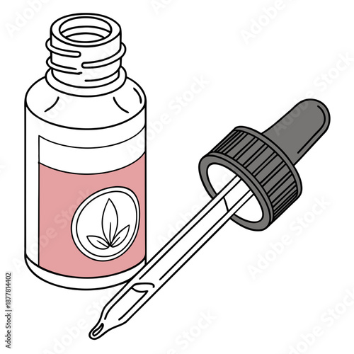 Cbd oil dropper bottle