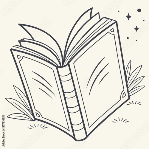 Open book illustration