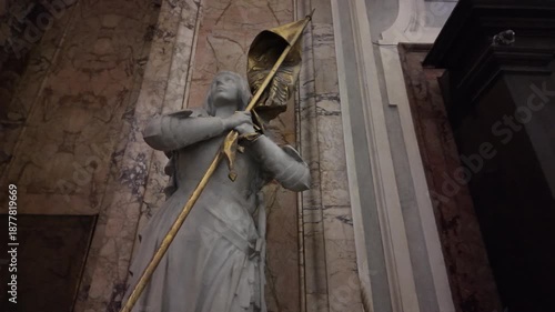 Statue of Joan of Arc in San Luigi dei Francesi