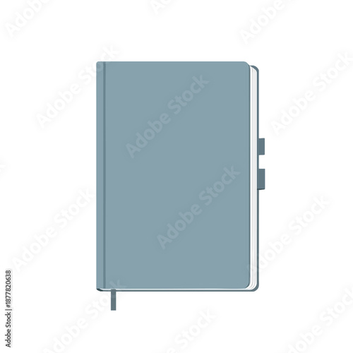 Blue Notebook with Elastic Closure