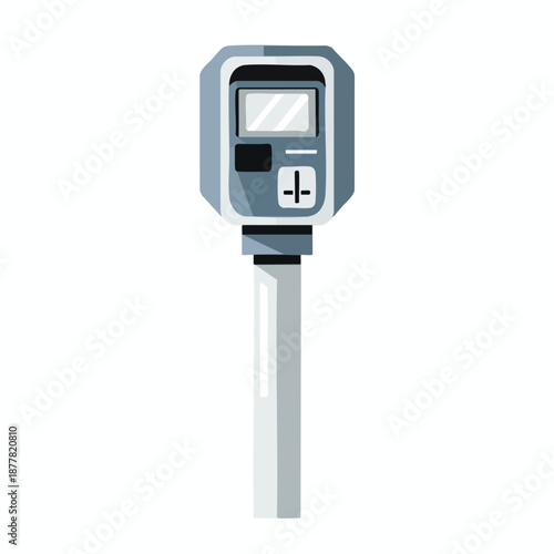 Digital Parking Meter Illustration
