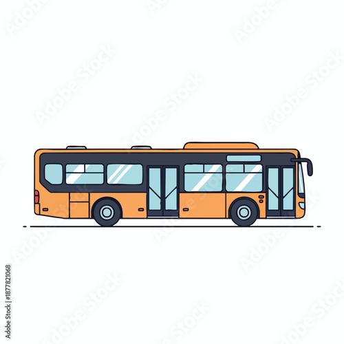 City Bus Vector Illustration