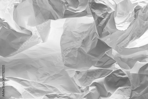 Crumpled sheet of paper as an abstract background.