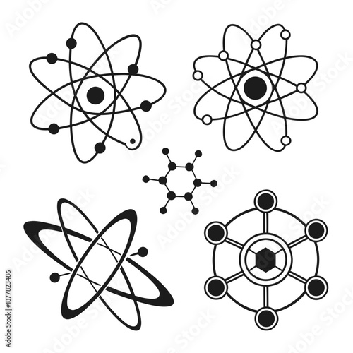 Atomic structures illustration