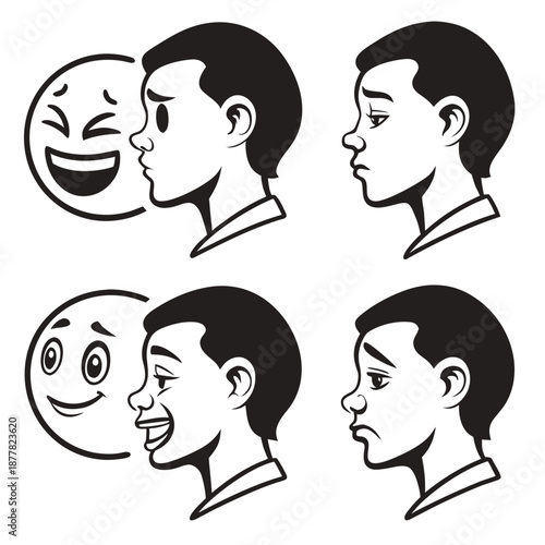 Illustrations of emotional interactions