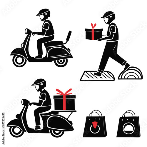 Delivery service illustration