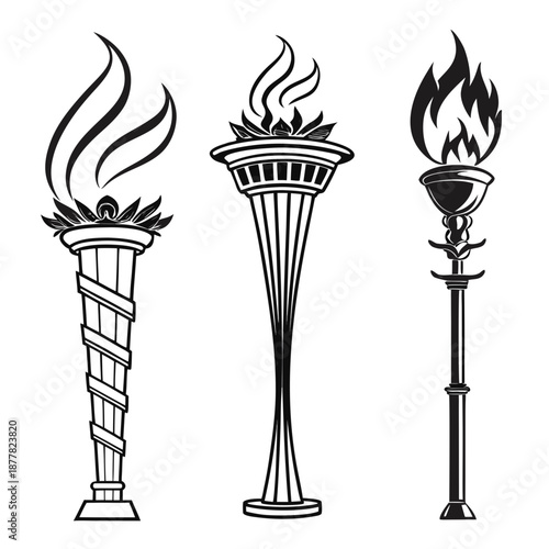 Three torch designs