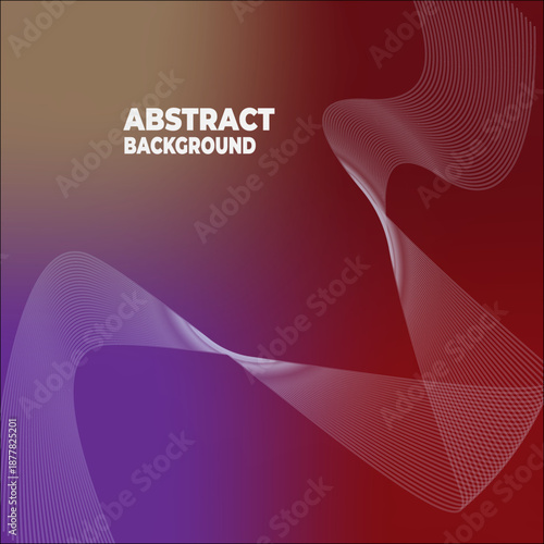 Surreal Fluid Motion Graphic with Tri-tone Color Blend