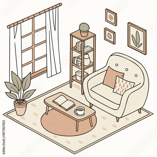 Cozy living room interior