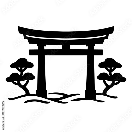 japanese temple in japan Icon
