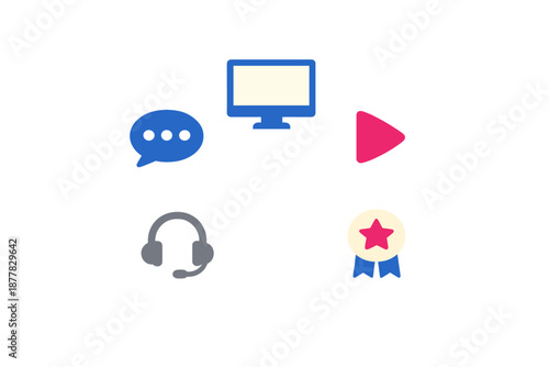 Digital icons for online communication and achievement