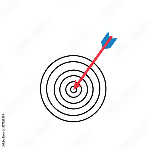 Target Hit by Red Arrow