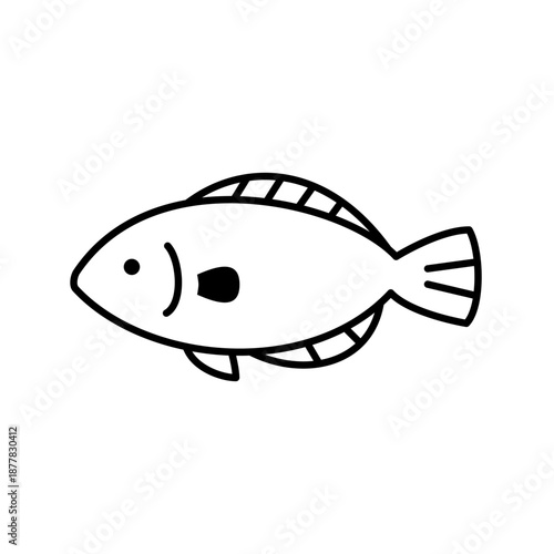 カレイをモチーフにしたアイコン