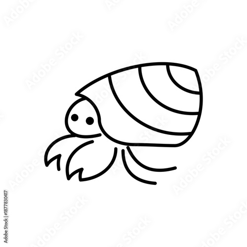 ヤドカリをモチーフにしたアイコン