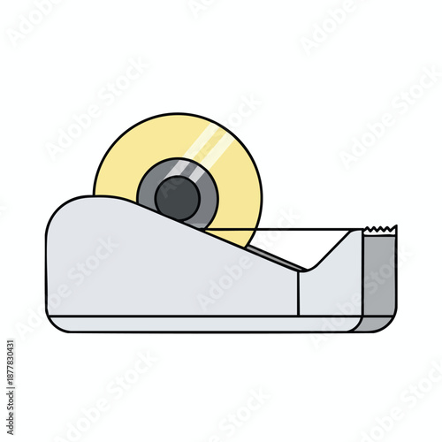 Desktop Tape Dispenser with Roll of Tape